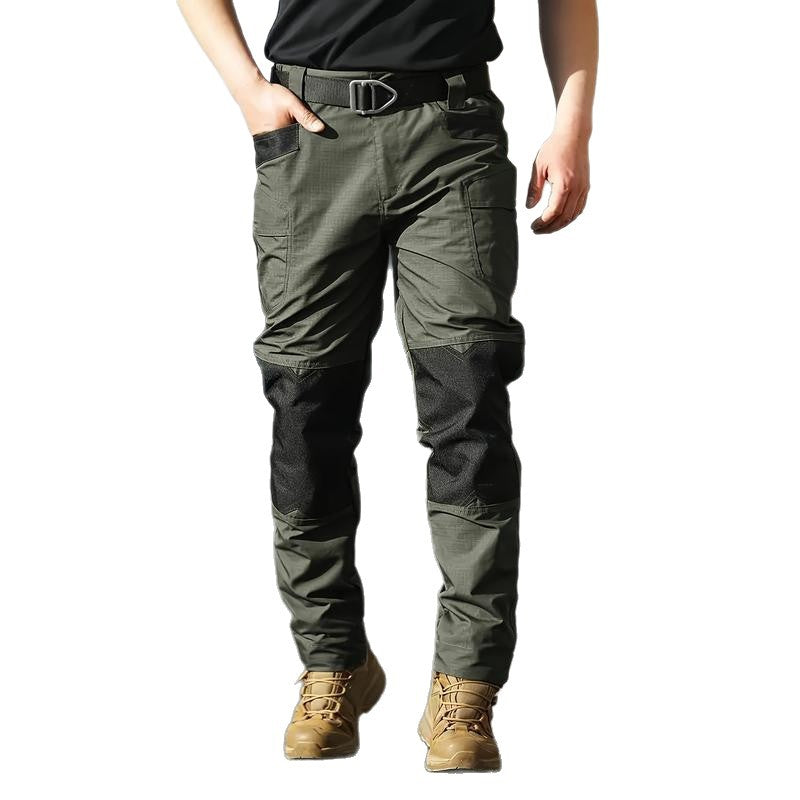 New Men's Workwear Loose Slim Stretch Waterproof Outdoor Tactical Pants