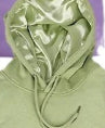Brushed Hoody Silk Lining Hat Cotton Mixed Polyester Shoulder Sweater