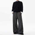 Retro Old Money Style Draping Casual Suit Pants