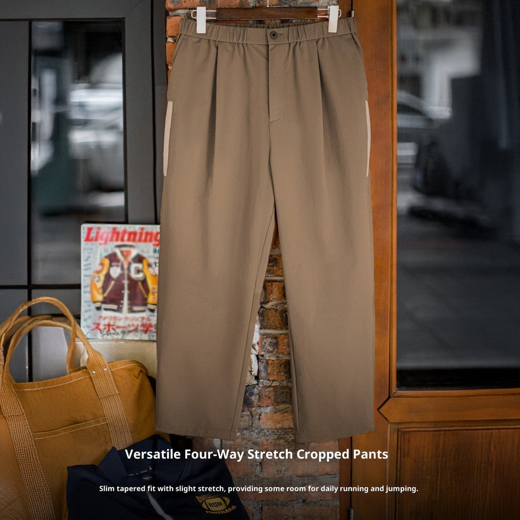 American Retro Stretch Casual Pants Khaki Commuter Anti-wrinkle Tapered