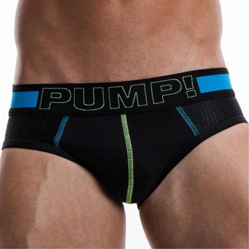 Mesh Underwear Men's Cotton Black And White Briefs