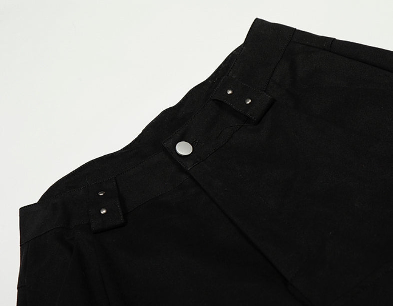 European And American High Street Geometric Pattern Rivet Design Sports Pants