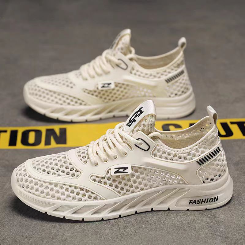 Men's Shoes Summer Hollow Breathable Casual Versatile Soft Bottom