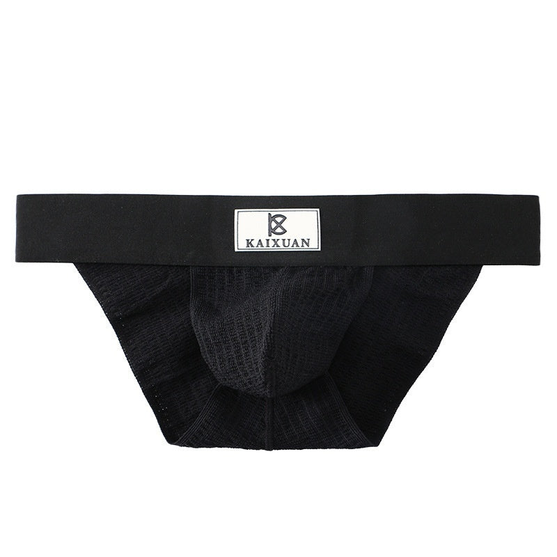 Summer New Trendy Men's High-cut Briefs Underwear Knitted Breathable