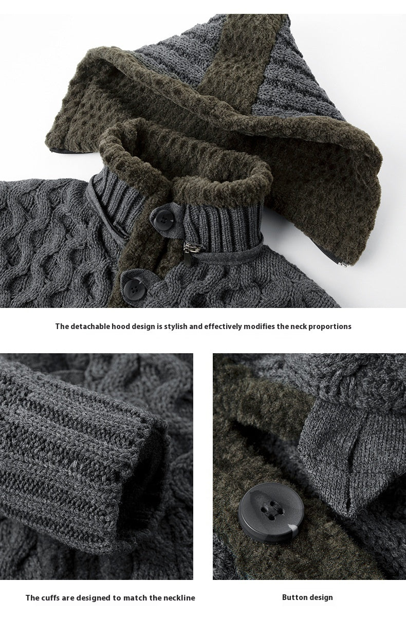Men's Korean-style Stretch Slim Fit Sweater Jacket