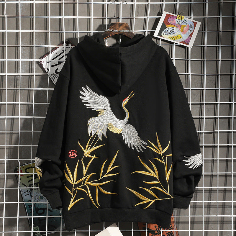 Embroidered Loose And Versatile Couple Sweater Jacket