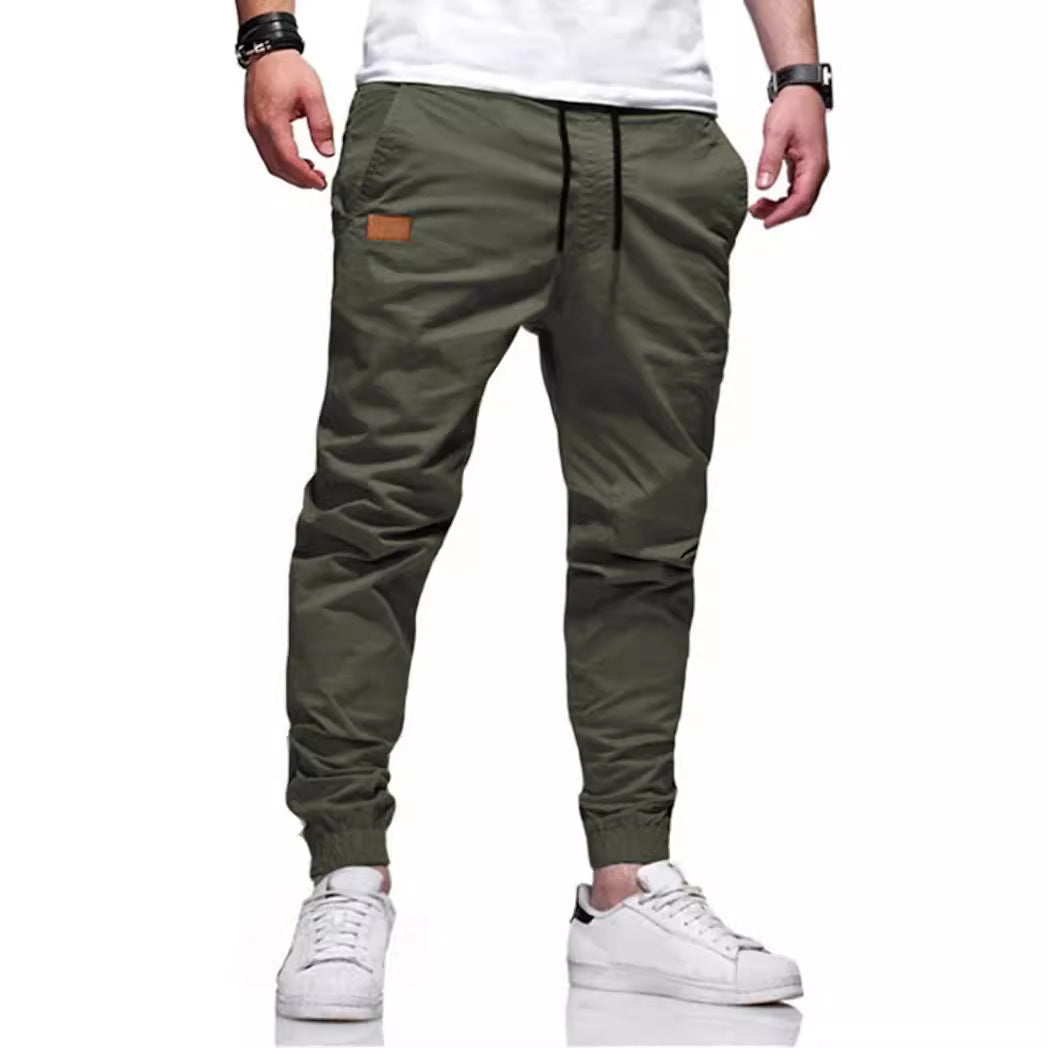 Four Seasons Straight-leg Pants Men's Casual Sports Cotton