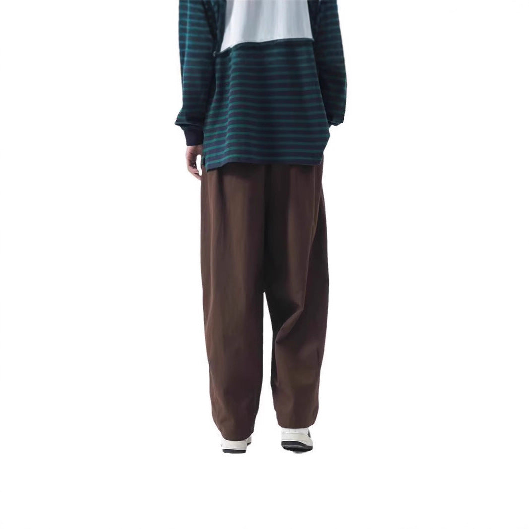 Cotton Men's Loose Wide Leg Pants