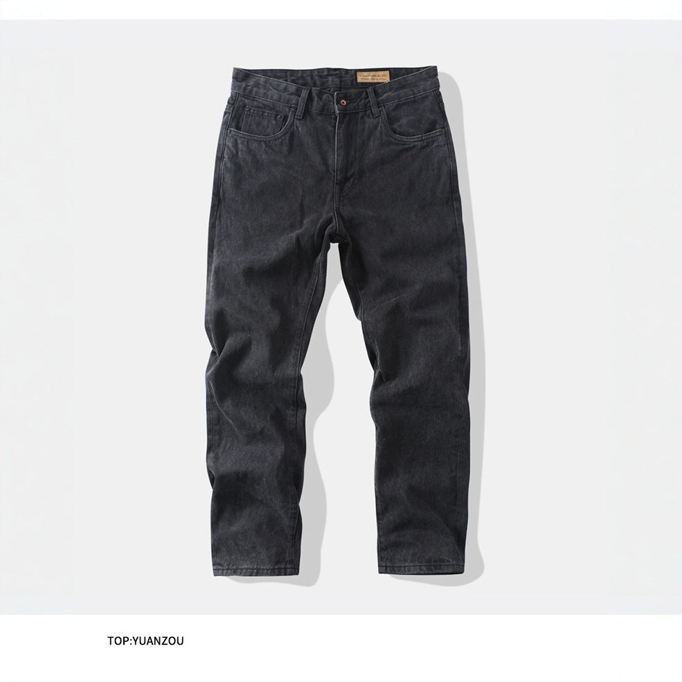 Loose Straight Jeans Retro Casual