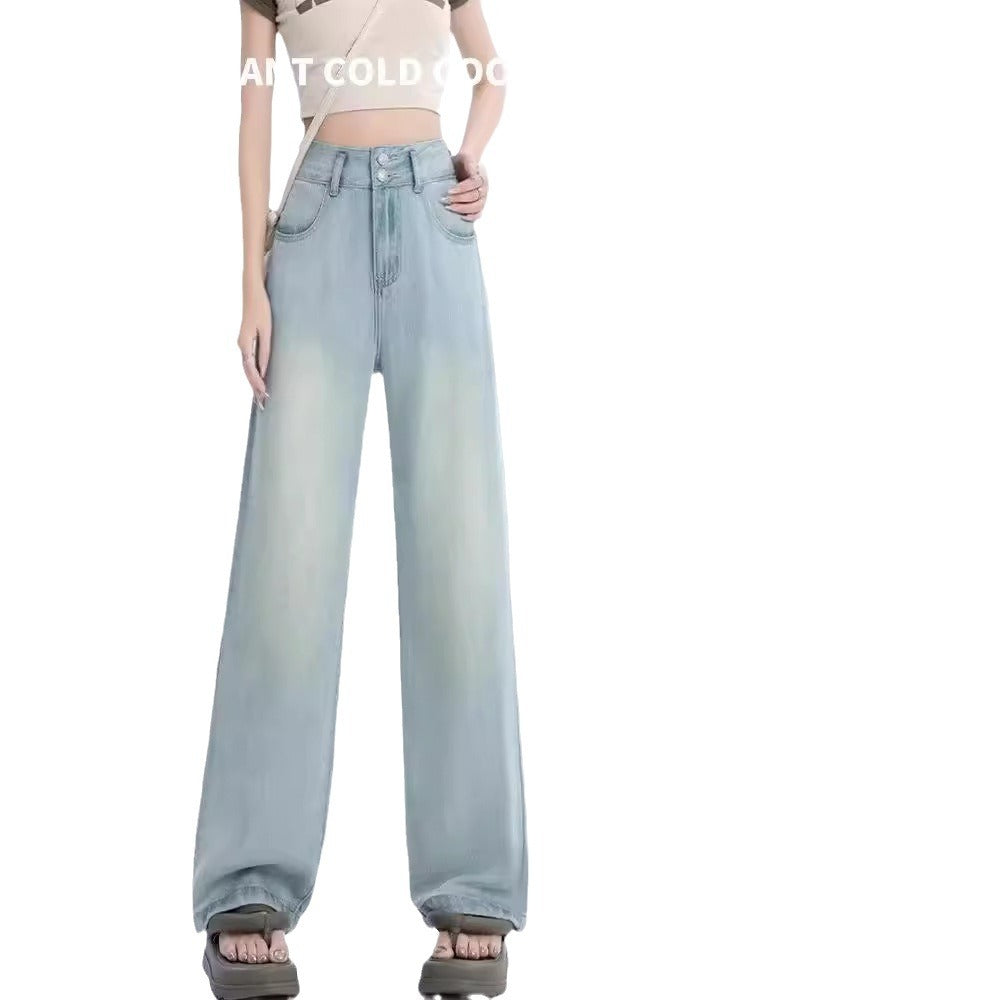 Jeans Men's Ripped Slim Straight Pants High Street Vibe