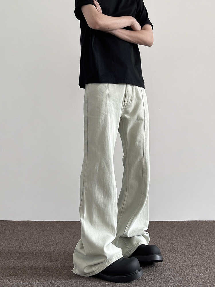 Deconstructing Design Sense Denim Men's Fashionable Straight Pants