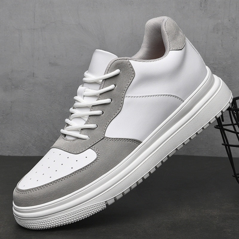 Summer Breathable Invisible Height Increasing Insole Men's Spring Soft Bottom Skateboard Shoes