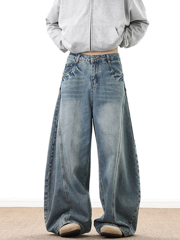 Men's And Women's American Retro Loose Pants