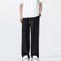 National Style Men's Trendy Straight-leg Trousers Breathable Wide Leg
