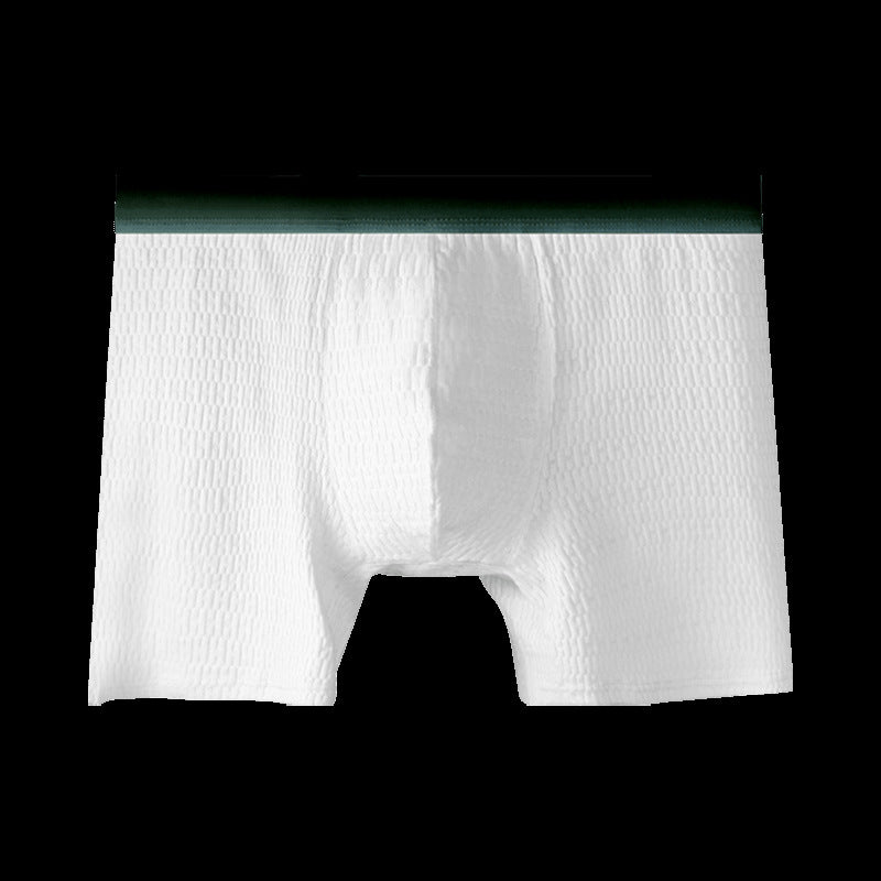 Men's Anti-chafing Antibacterial Boxer Briefs Summer Thin Extended Large Size Comfortable