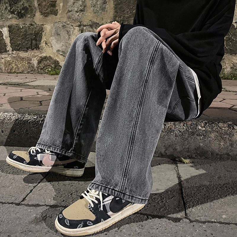 Loose Casual Pants Plus Size Straight Jeans
