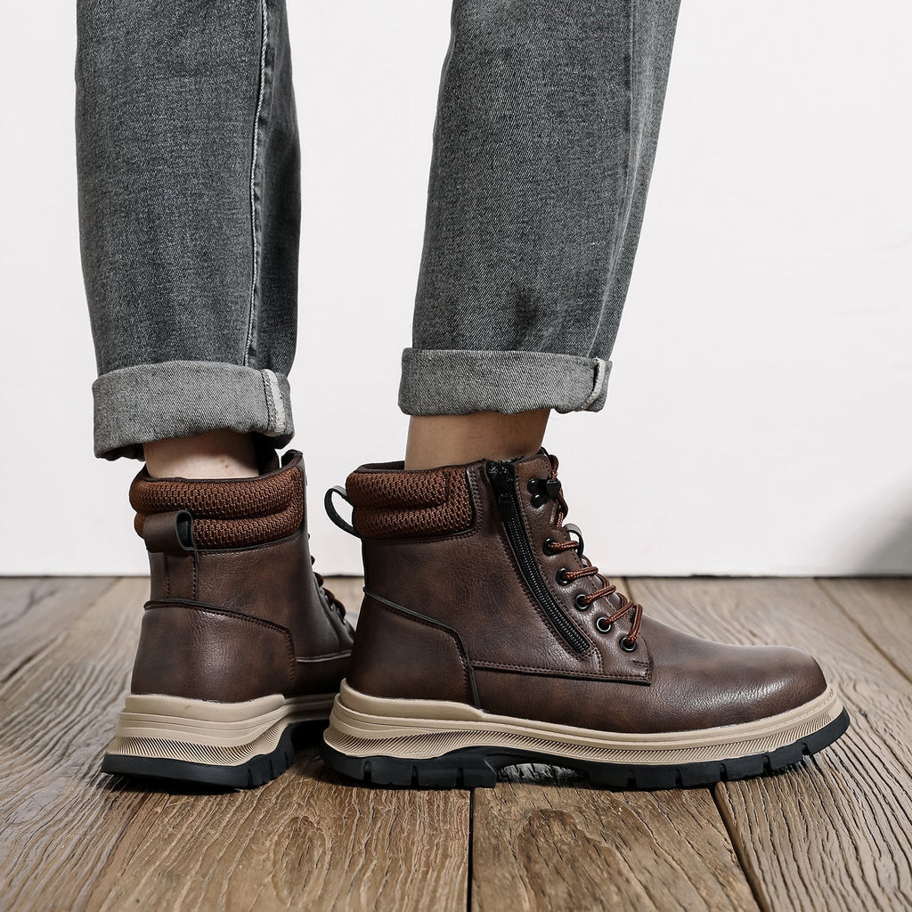 High-top Men's Shoes Men's Deodorant And Breathable Anti-smashing And Anti-penetration Lightweight And Wear-resistant Safety