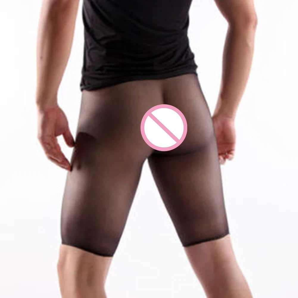 Men's Second-generation Ultra-fine Mesh Seamless Capri Pants With Sealed Cuffs