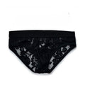 Men's Low Waist Lace Black White Underwear