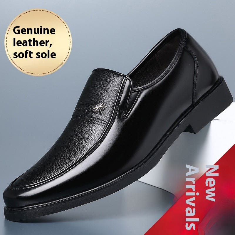 Casual Men's Leather Business Soft Bottom Shoes