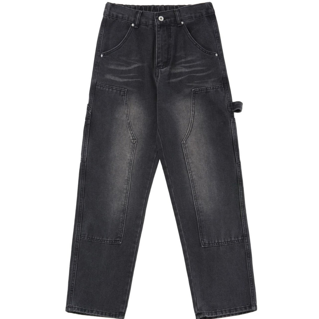 Men's American Street Logging Tooling Slightly Flared Jeans