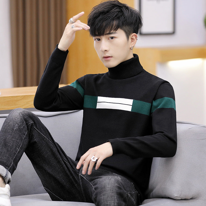 New Style Plus Velvet Thickening Bottoming Sweater Korean Style