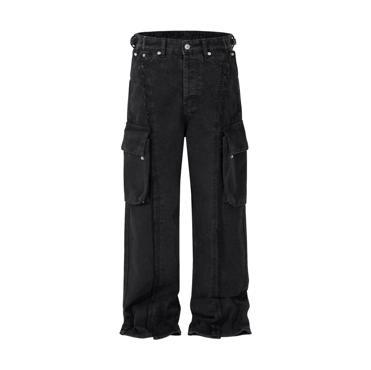 High Street American Stitching Cargo Jeans Loose