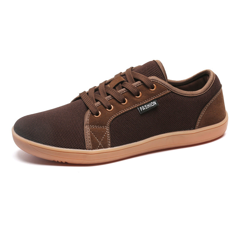 Leisure Sneaker Low-top Lace-up Outdoor Non-slip Wide Toe Shoes Men