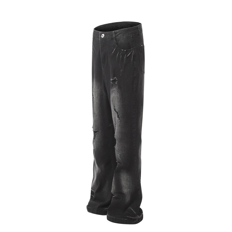 Vintage Straight Worn Jeans Men's Design