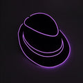 Luminous British Style Luminous Top Fedora Hat