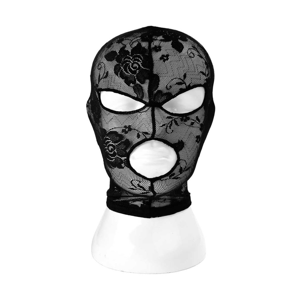 Lace Pattern Headscarf Face Mask For Women