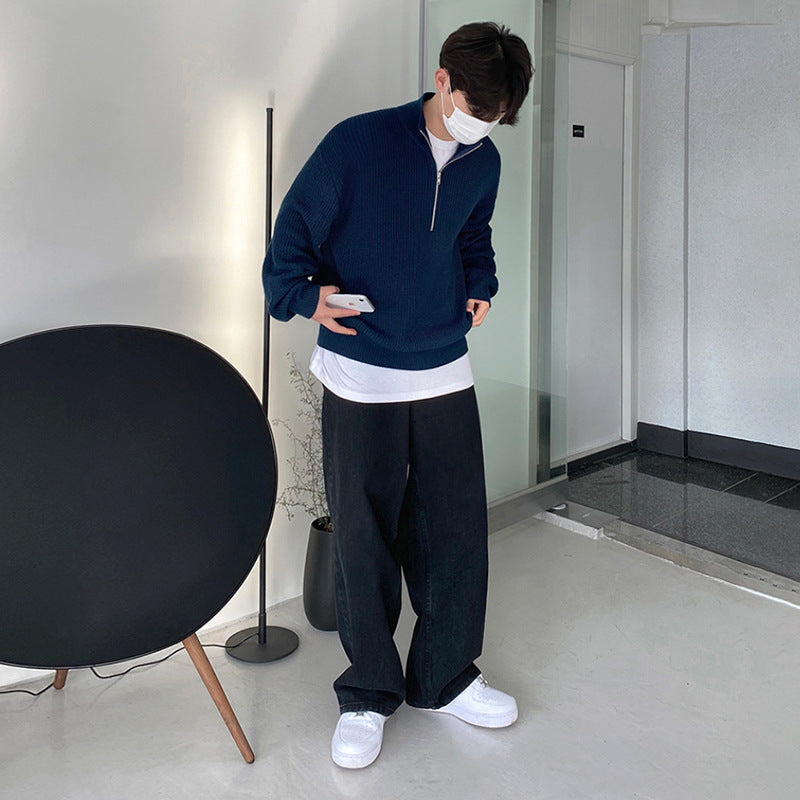 Men's Wide Leg Leisure Jeans