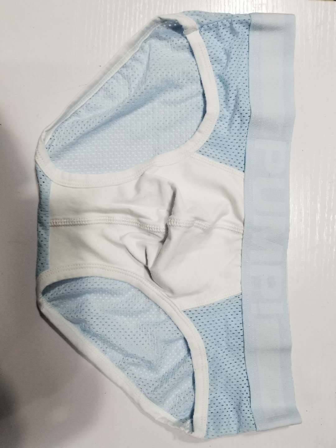 Mesh Underwear Men's Cotton Black And White Briefs