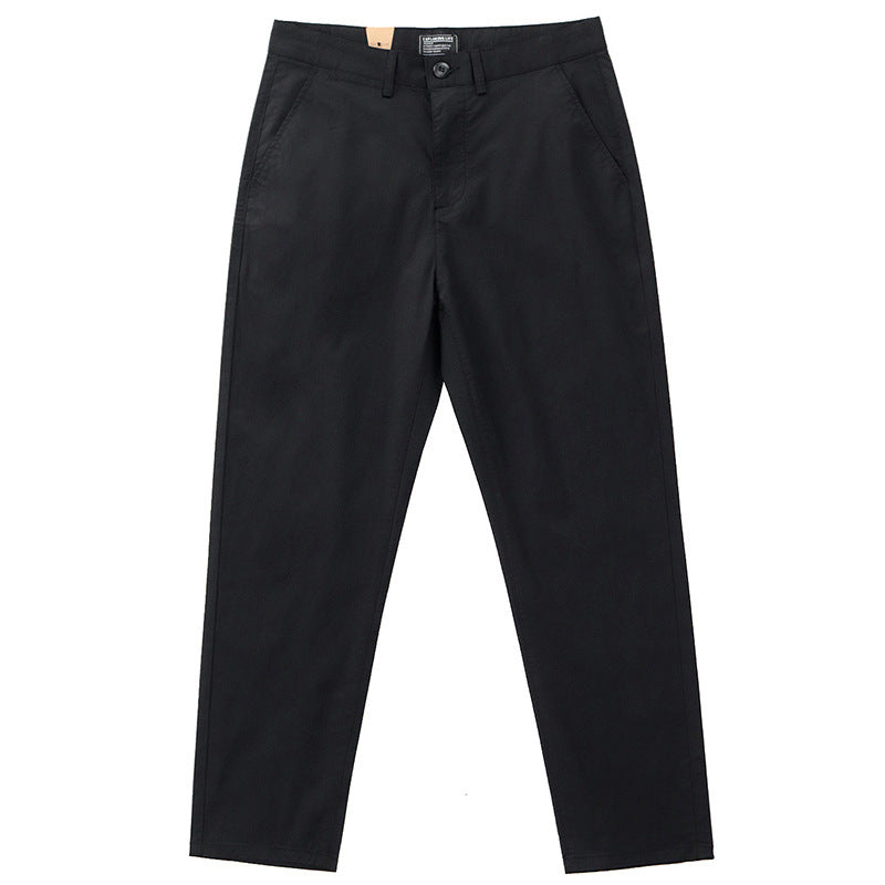 Summer Thin Breathable Casual Pants Men's Basic Style Tapered Stretch