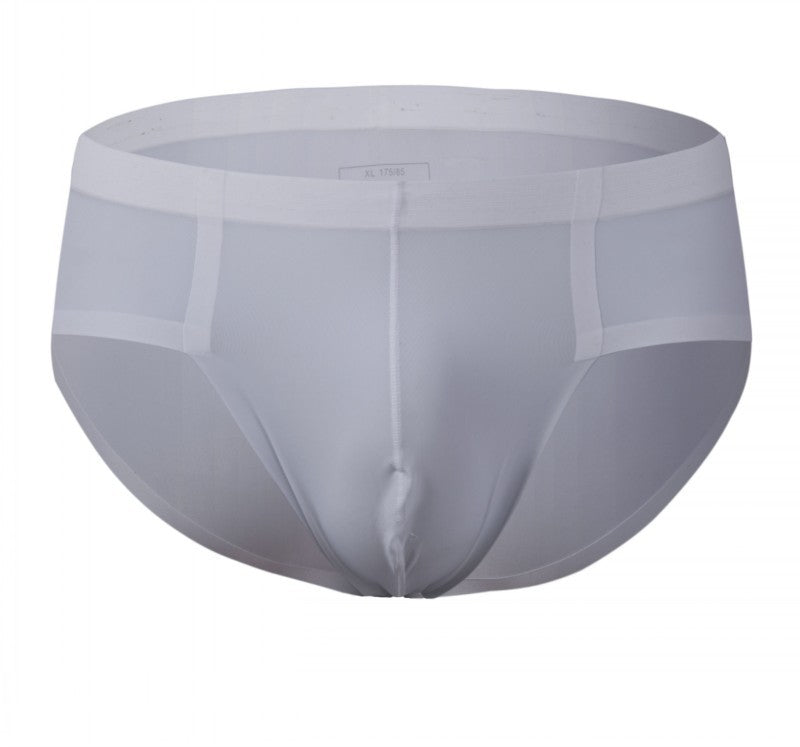 Men's Low Waist Briefs Ice Silk Underwear