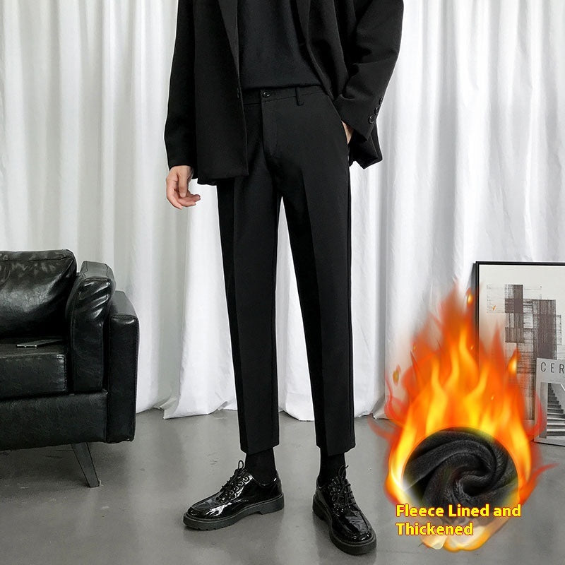 Slim Fit Korean Style Trendy Autumn And Winter Casual Pants