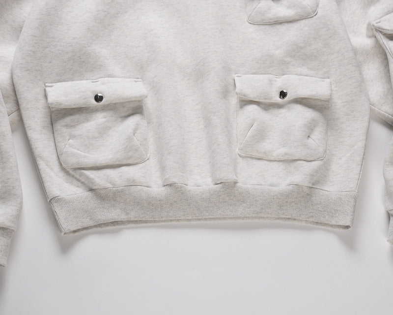 Men's Multi-pocket Functional Wind Hooded Sweatshirt