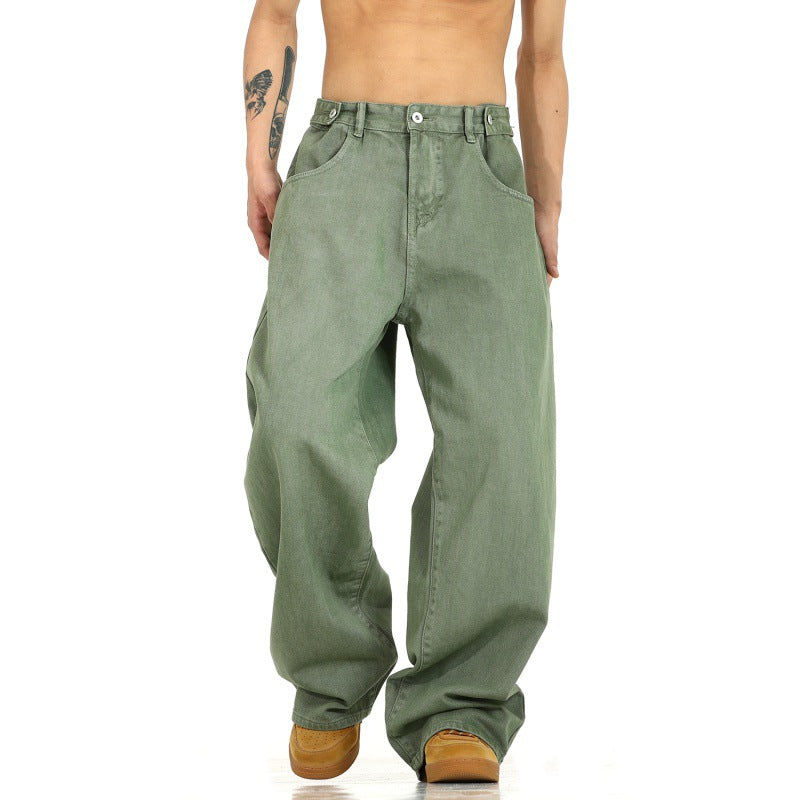 American Vintage Washed Jeans Men's High Street
