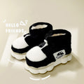 Ankle Wrap Cotton Slippers Women's Indoor Home