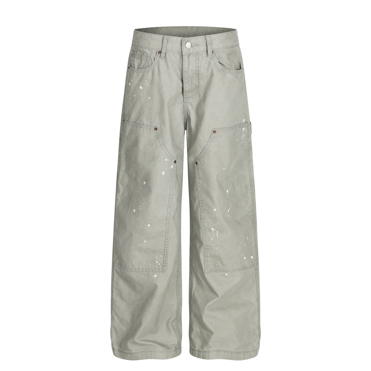 Retro Hand-dotted Ink Men's Loose Casual Work Pants