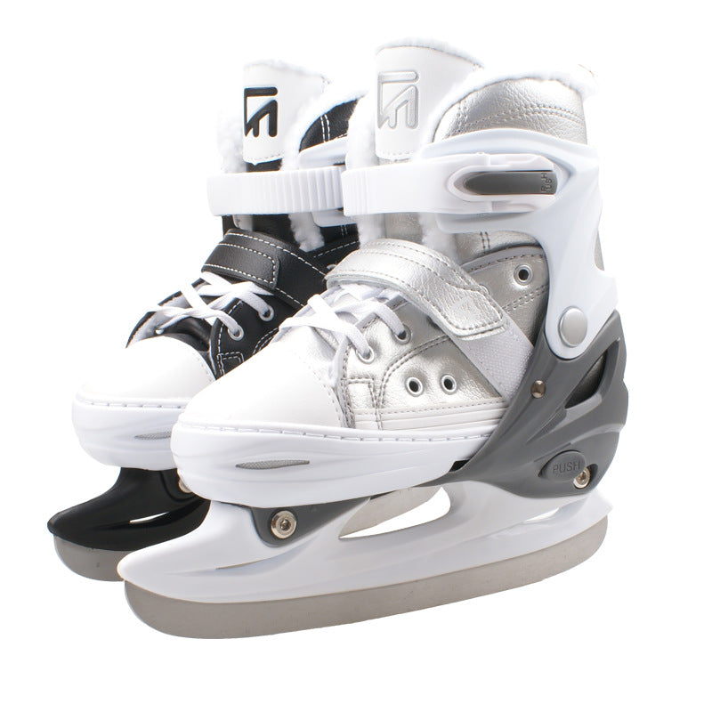 Men And Women Same Style All-matching Simple Warm Ice Skates