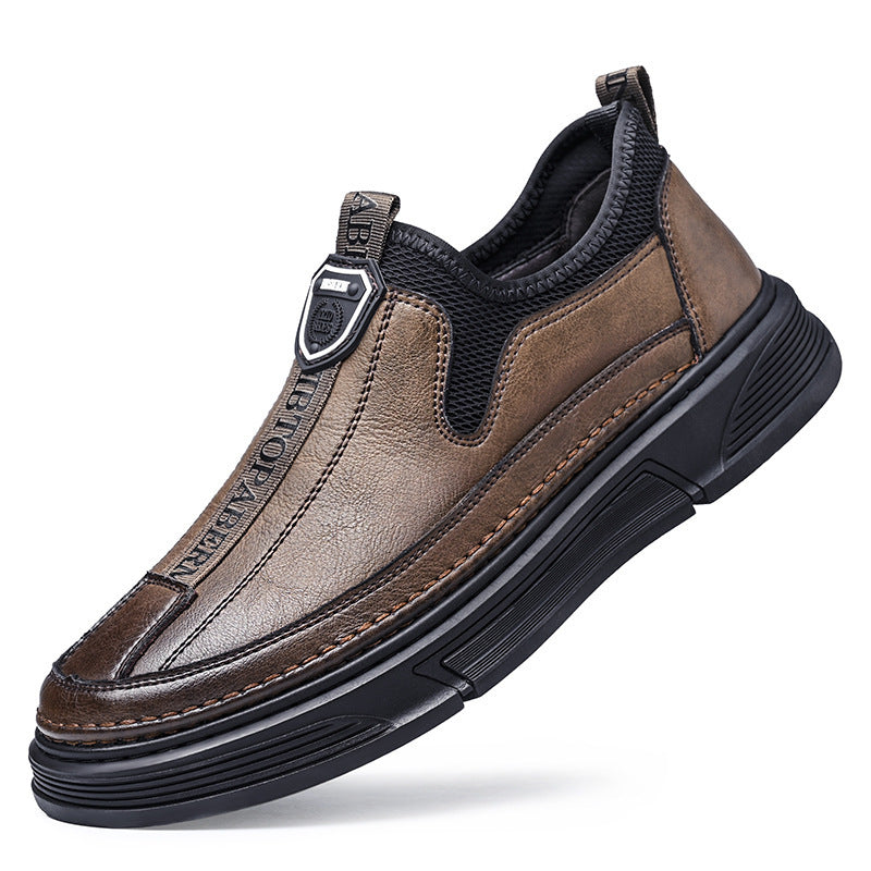 Solid Color Casual Men's Shoes Daily Travel Low Cut Round Head