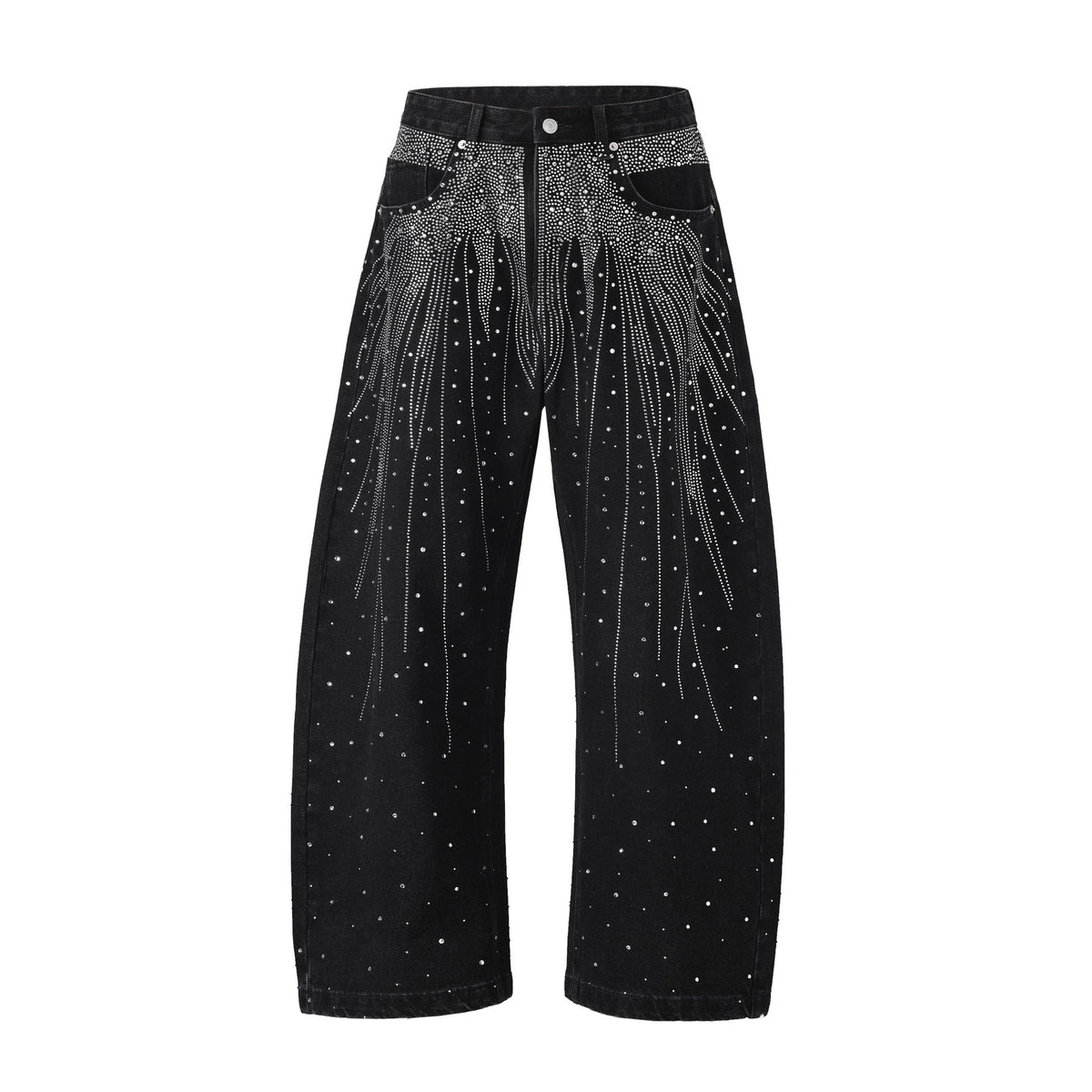 European And American High Street Loose-fitting Wide-leg Trousers