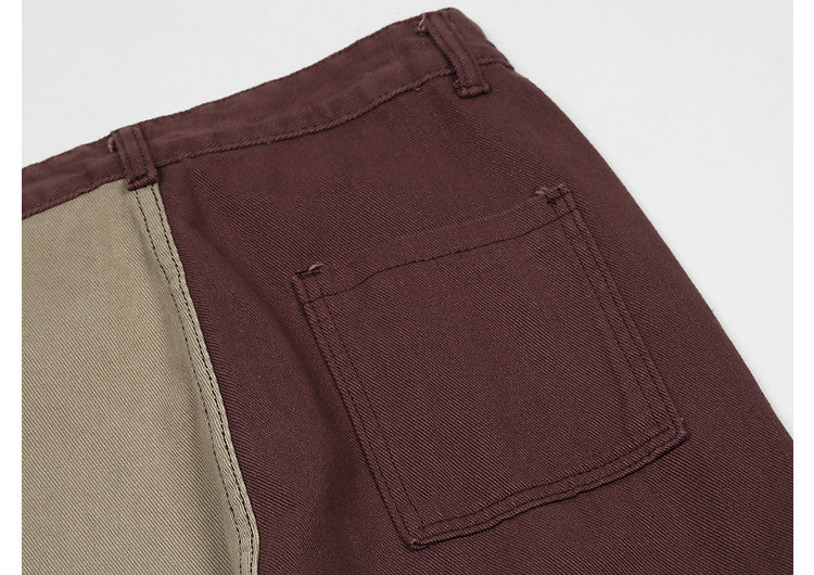 Men's Vintage Street Colorblock High Street Jeans