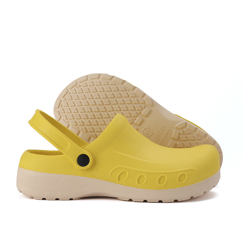 Large Size Hole Shoes Men's Home Leisure Platform Slippers Kitchen Hotel Hospital Waterproof Work Shoes