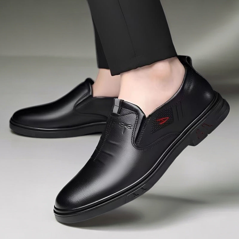 Men's Casual Leather Shoes Slip-on Soft Sole Soft Leather