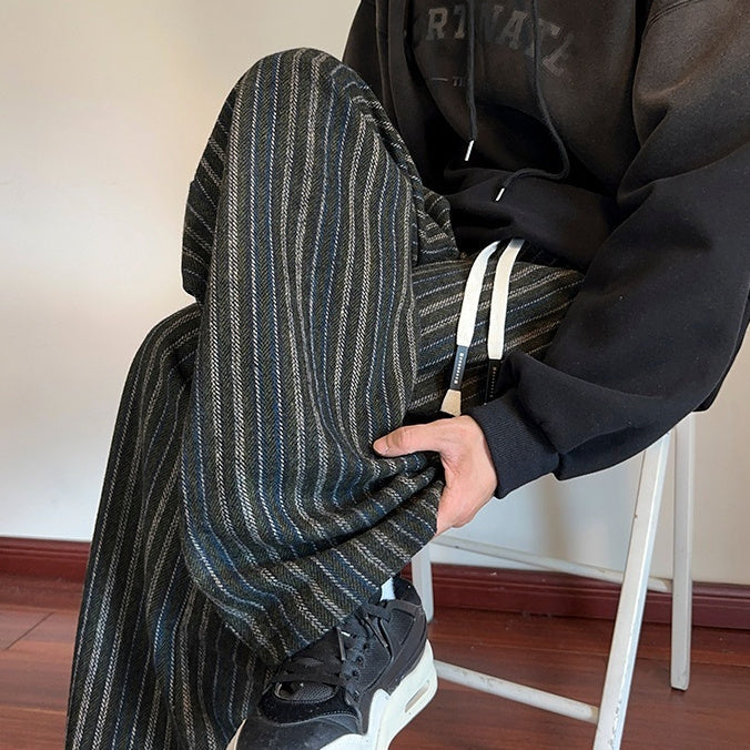 Autumn Ethnic Style Knitted Casual Pants Men