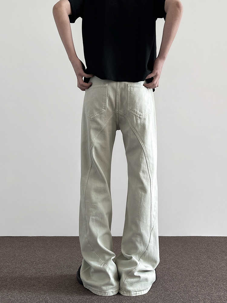 Deconstructing Design Sense Denim Men's Fashionable Straight Pants
