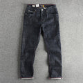 Heavy 14oz Bamboo High Cotton American Retro Jeans Men