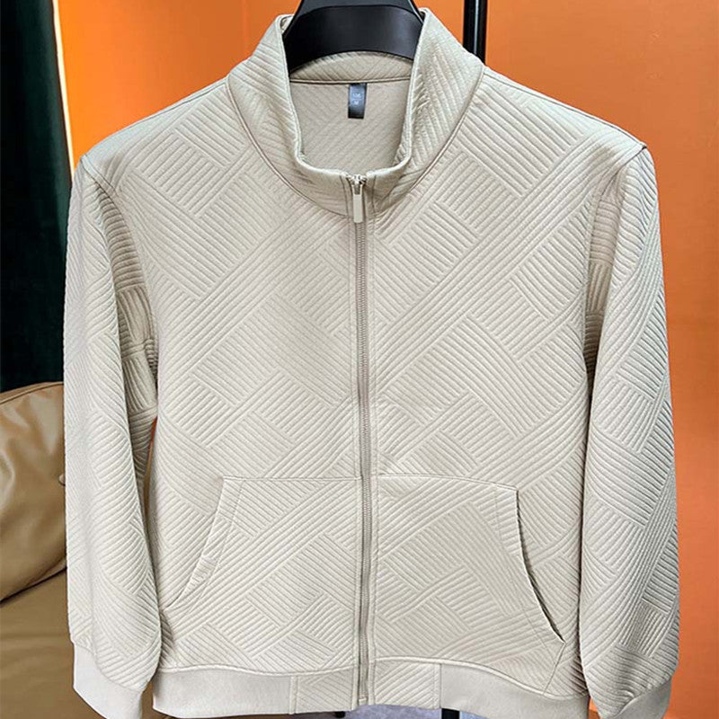 Men's Temperament High Collar Zipper Sweater